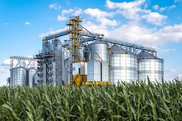 Grain elevator agriculture machinery