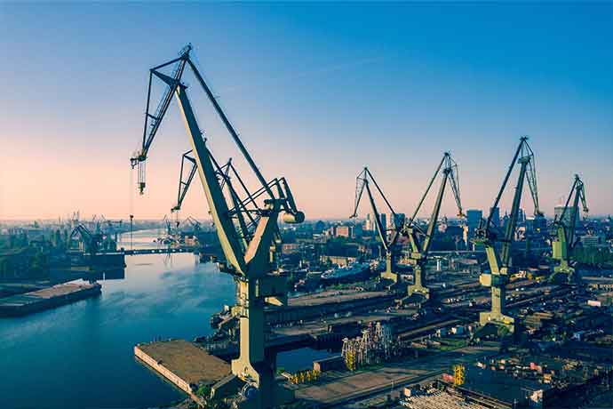 Port cranes marine offshore