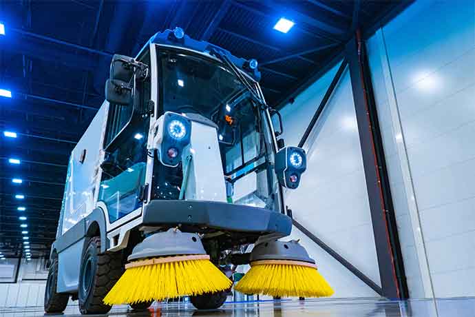 Street sweeper untuk aplikasi jalan