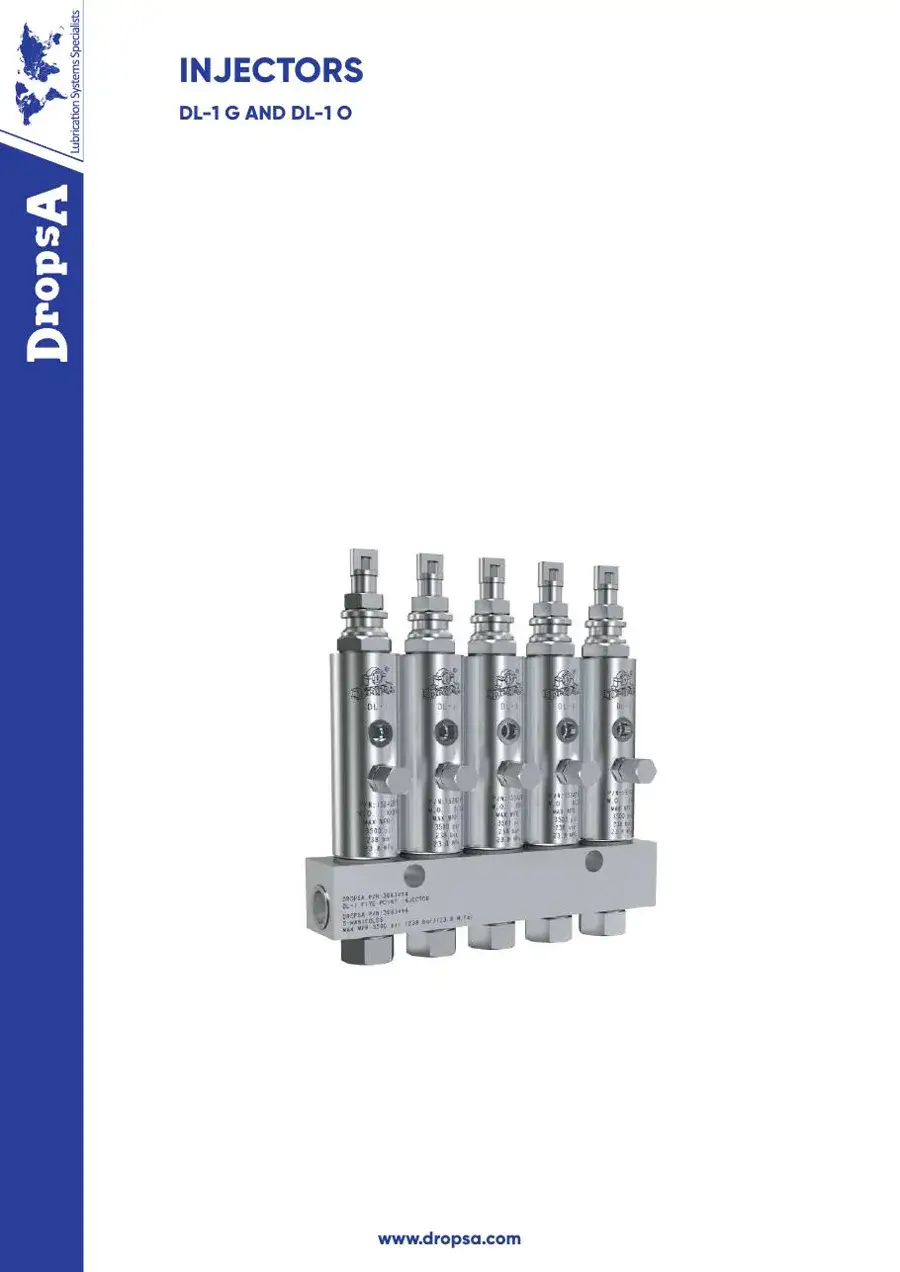 Preview DropsA DL-1 injector datasheet